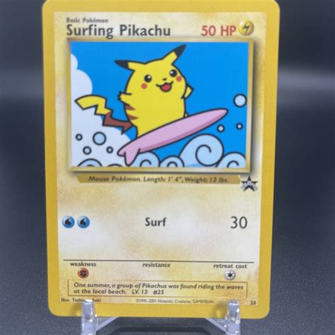 Mavin Pokémon Surfng Pikachu 28 Wizards Black Star Promo MP LP