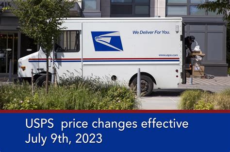 Usps Rate Change Effective July 9th 2023