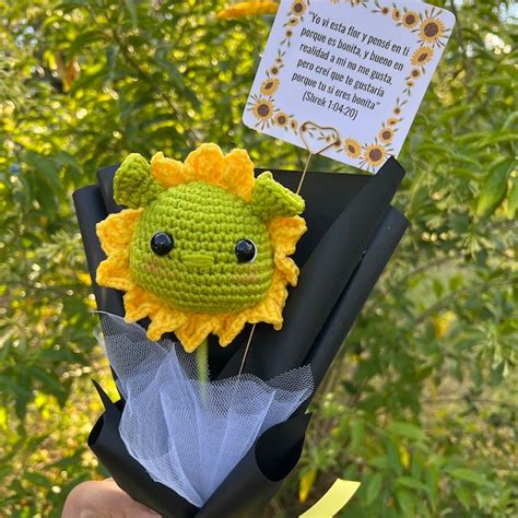 Sunflower Shrek Bouquet Etsy