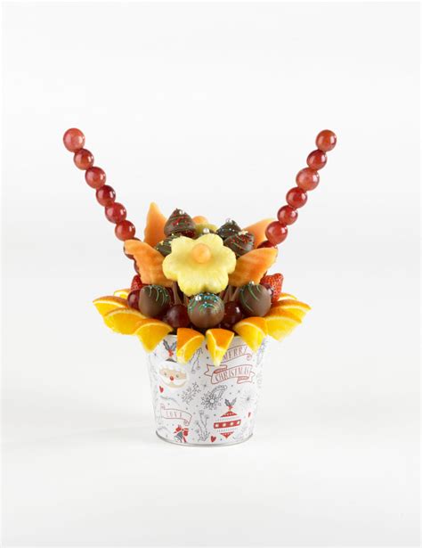 Christmas Wishes Chocolate Dipped Strawberry Bouquet Fruit Factory