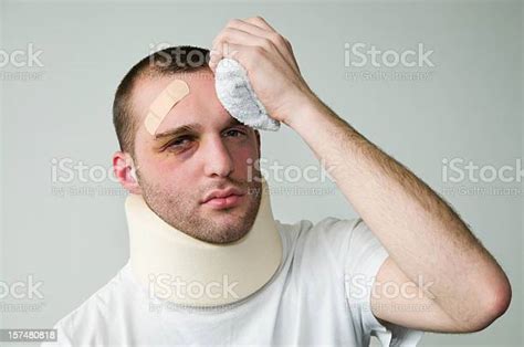 Hurt Young Man Stock Photo Download Image Now Physical Injury Men