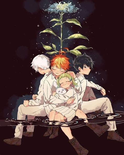 Conny Enma Ray And Norman The Promised Neverland Illustrations