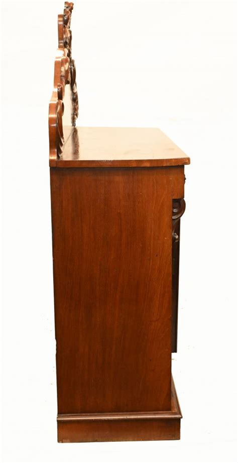 Victorian Sideboard Chiffonier Antique Mahogany Server 1840