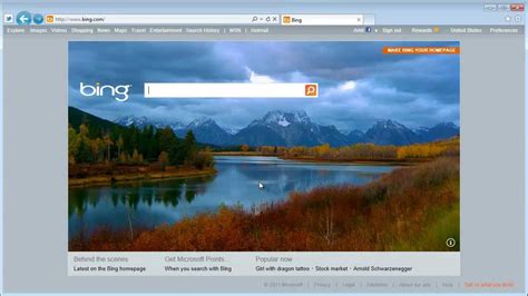 Bing Homepage With Video Youtube
