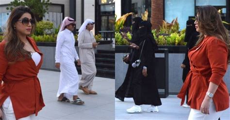 Saudi Woman Turns Heads As She Ditches Abaya Robe For Western Clothes And Walks Through Mall