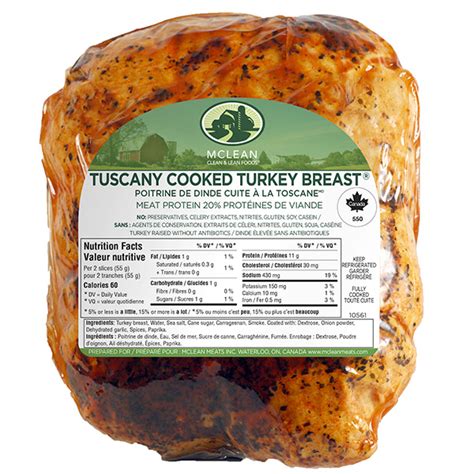 Tuscany Turkey Breast Mclean Meats Clean Deli Meat Healthy Meals