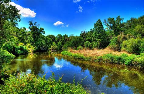 Wallpaper Landscape Colorful Forest Lake Reflection River