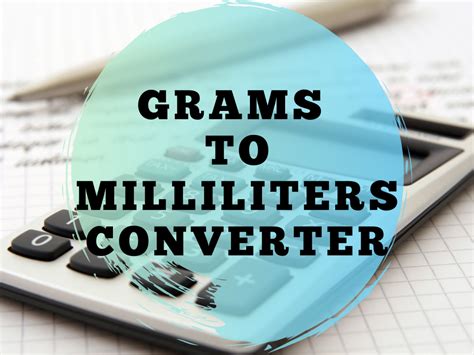 They can not be converted into each other without knowing what substance you are referring to. Convert Grams to Milliliters » Pro Civil Engineer . com