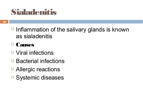 16 Diseases Of Salivary Glands
