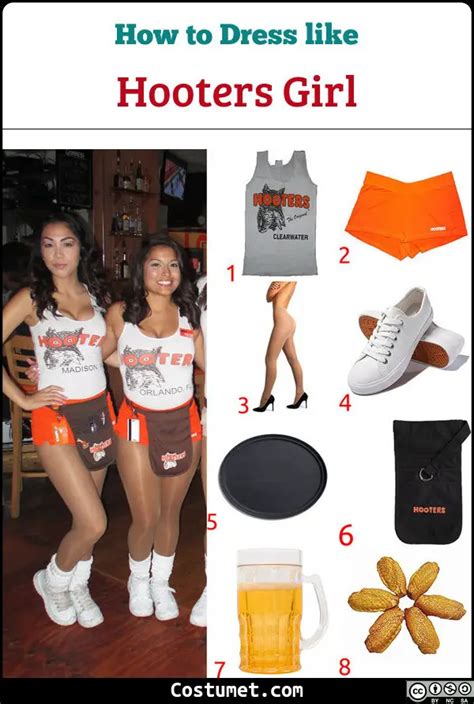Hooters Girl Costume For Cosplay And Halloween