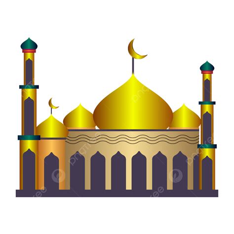 Simple Mosque Clipart Transparent Background Nice Simple Mosque Vector