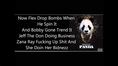 Desiigner Panda On Screen Lyrics Mjptm Youtube
