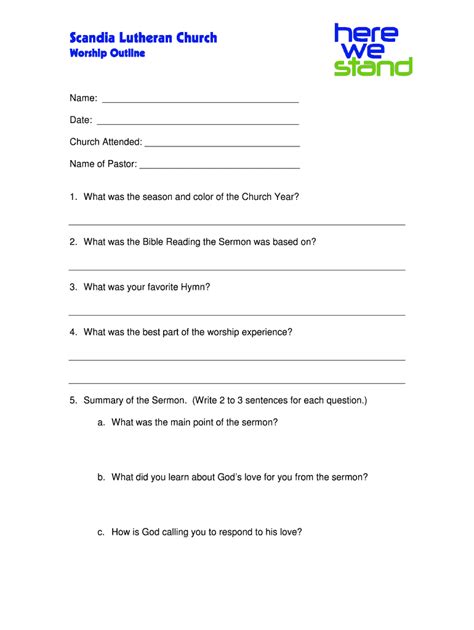 Blank Sermon Outline Template Pdf Fill And Sign Printable Template