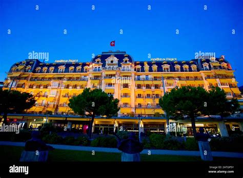 Fairmont Le Montreux Palace Montreux Canton Vaud Switzerland Stock