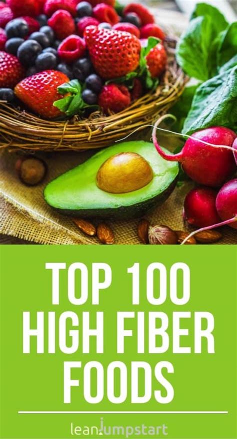 100 Top High Fiber Foods You Should Eat