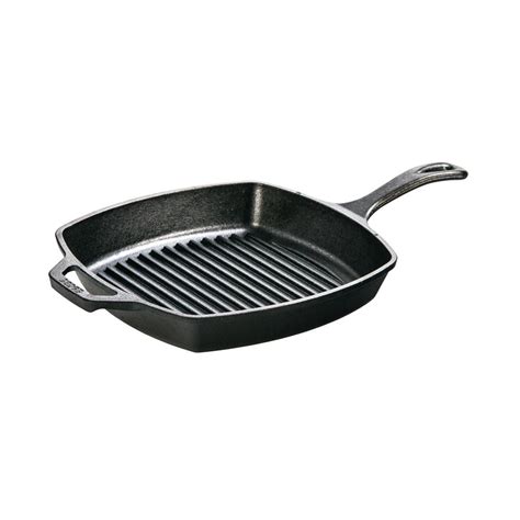 Lodge 105 In Square Cast Iron Grill Pan L8sgp3 The Home Depot