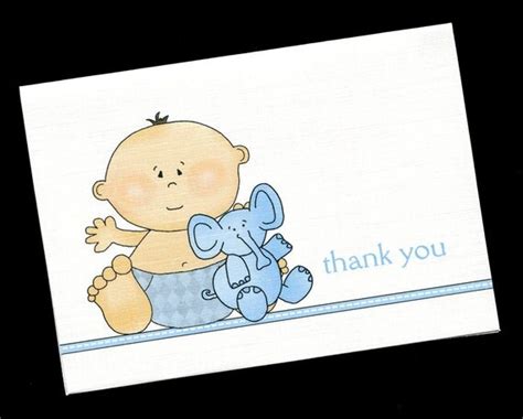 Baby Shower Thank You Cards Baby Boy Baby Boy With