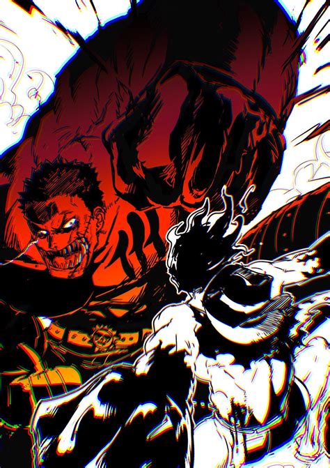 Unlike his other two gear fourth forms, luffy does not significantly expand, with his forearms, legs, and upper torso being only slightly enlarged and the rest of his body retaining. Katakuri vs Luffy (Snake Man) | ワンピース 絵, イラスト