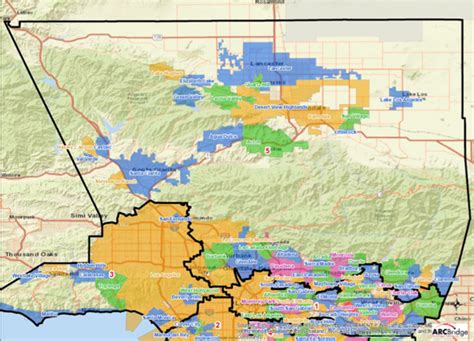 New Los Angeles County Supervisorial District Lines Drawn Affecting