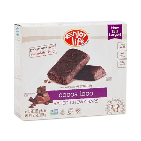 Enjoy Life Cocoa Loco Baked Chewy Bars Enjoy Life Foods Gluten Free