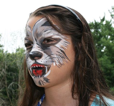 Wolf Face Paint This Was Actually Far Easier Than I Thought It Would