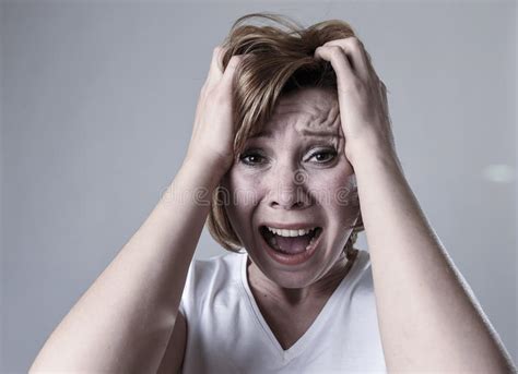 Devastated Depressed Woman Crying Sad Feeling Hurt