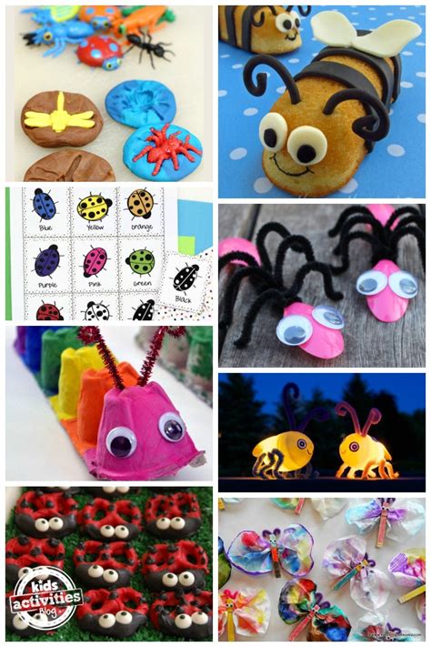 20 Adorables Manualidades Y Actividades Con Insectos Para Niños