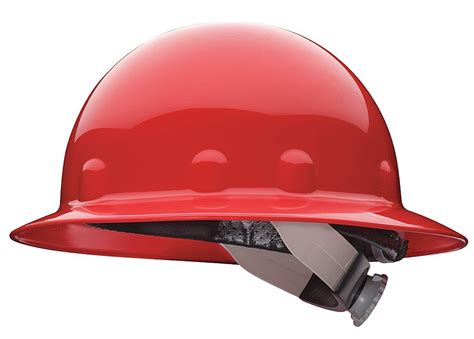 fibre metal e1rw15a000 red full brim hard hat with ratchet suspension saferite solutions inc
