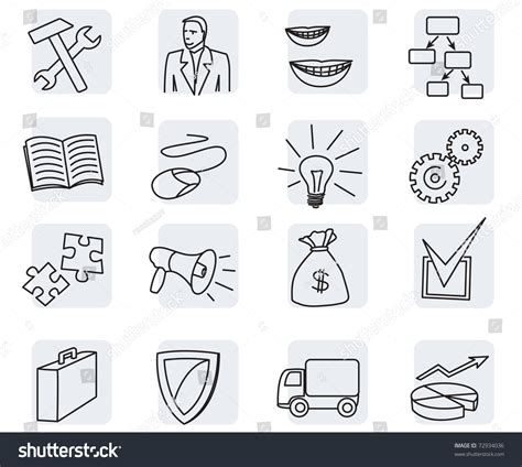 Vector Icon Divisions Departments Company Stock Vector Royalty Free