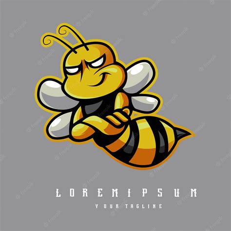 Premium Vector Bee Mascot Logo Design Vector