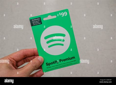 Spotify Premium Tcard Hi Res Stock Photography And Images Alamy