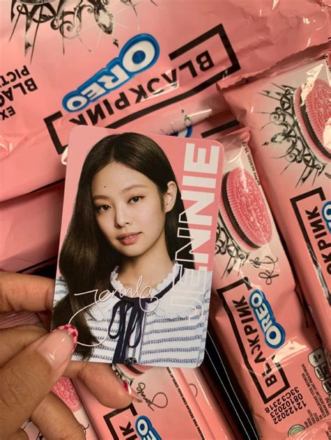 Oreo BlackPink Jennie In 2023 Blackpink Photo Cards Oreo