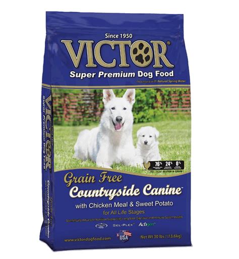 The dog food comparison chart on this page shows only a very small sample for information purposes. Victor Grain-Free Countryside Canine Chicken Meal & Sweet ...