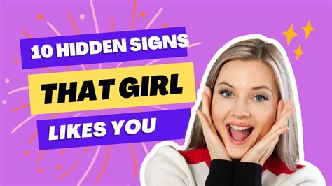 10 hidden signs that girl likes you youtube