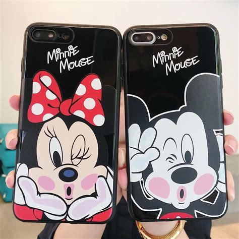 Cute Cartoon Minnie Mickey Mouse Phone Case For Iphone Xr Xs Max 8 7 6