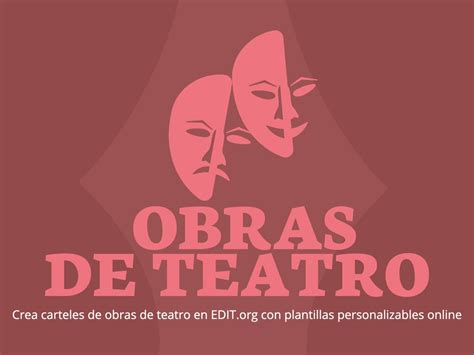 Plantillas Para Carteles De Obras De Teatro Gratis