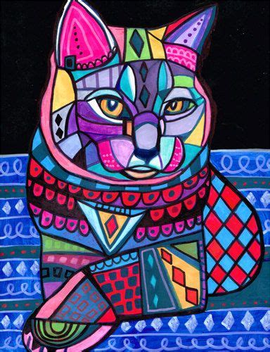 Cat Art Original Painting Chartreux Cat Art By Heathergallerart 350