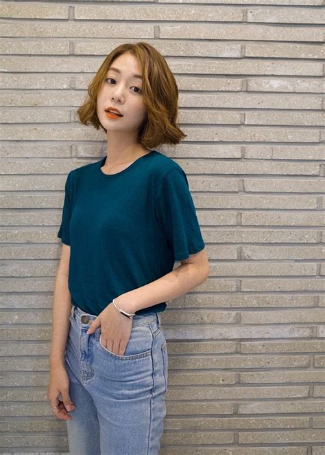 Korean Style S Curl Perm On Short Hair Short Hair Styles Short