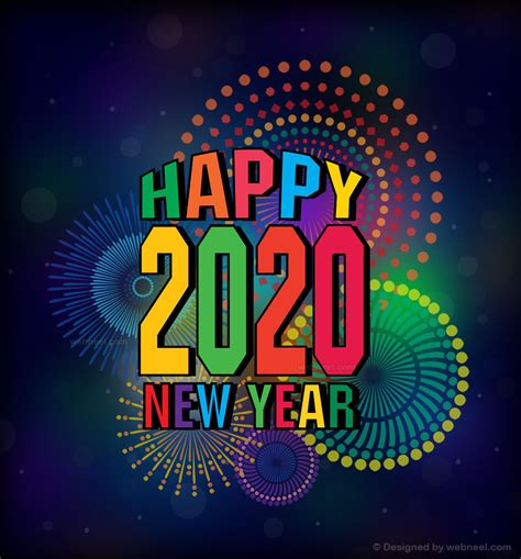 New Year Greeting Card Design 2020 67