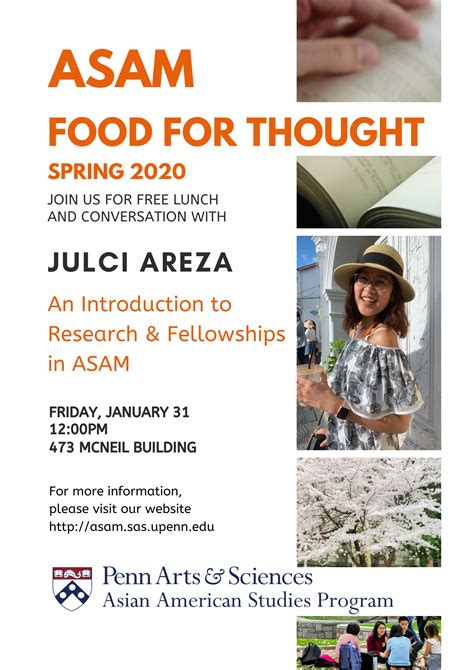 Asam Food For Thought An Introduction To Research And Fellowships In
