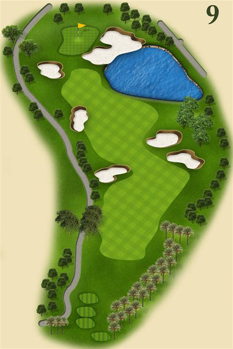 Kota seriemas golf & country club. Hole Nine - Kota Seriemas Golf & Country Club