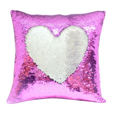 Sublimation Blank Sequin Cushion Cover Hot Pink Subliblanks Limited
