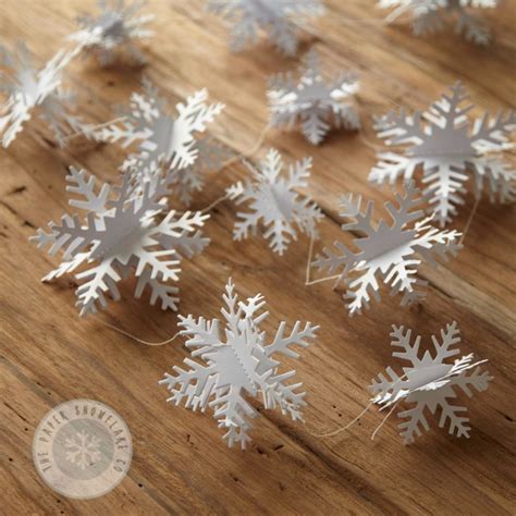 3 Meter Paper Snowflake Garland The Paper Snowflake Company