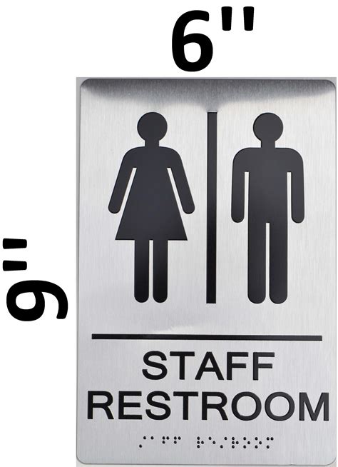 Staff Restroom Sign Ada Sign The Sensation Line Hpd Signs The