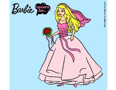 Dibujo De Barbie Vestida De Novia Pintado Por Mireya En Dibujos Net My Xxx Hot Girl