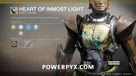 Destiny 2 Forsaken Exotic Heart Of Inmost Light Titan Chest Armor