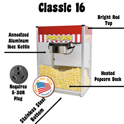 Classic 16 Popcorn Machine