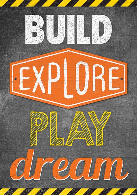 Build, Explore, Play, Dream Positive Poster - TCR7433 ...