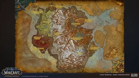 Trevor Rothman World Of Warcraft Battle For Azeroth Maps