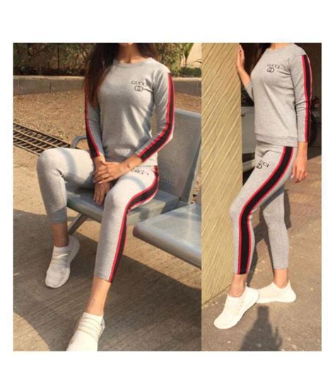 Buy Gucci Cotton Tracksuits Grey Online At Best Prices
